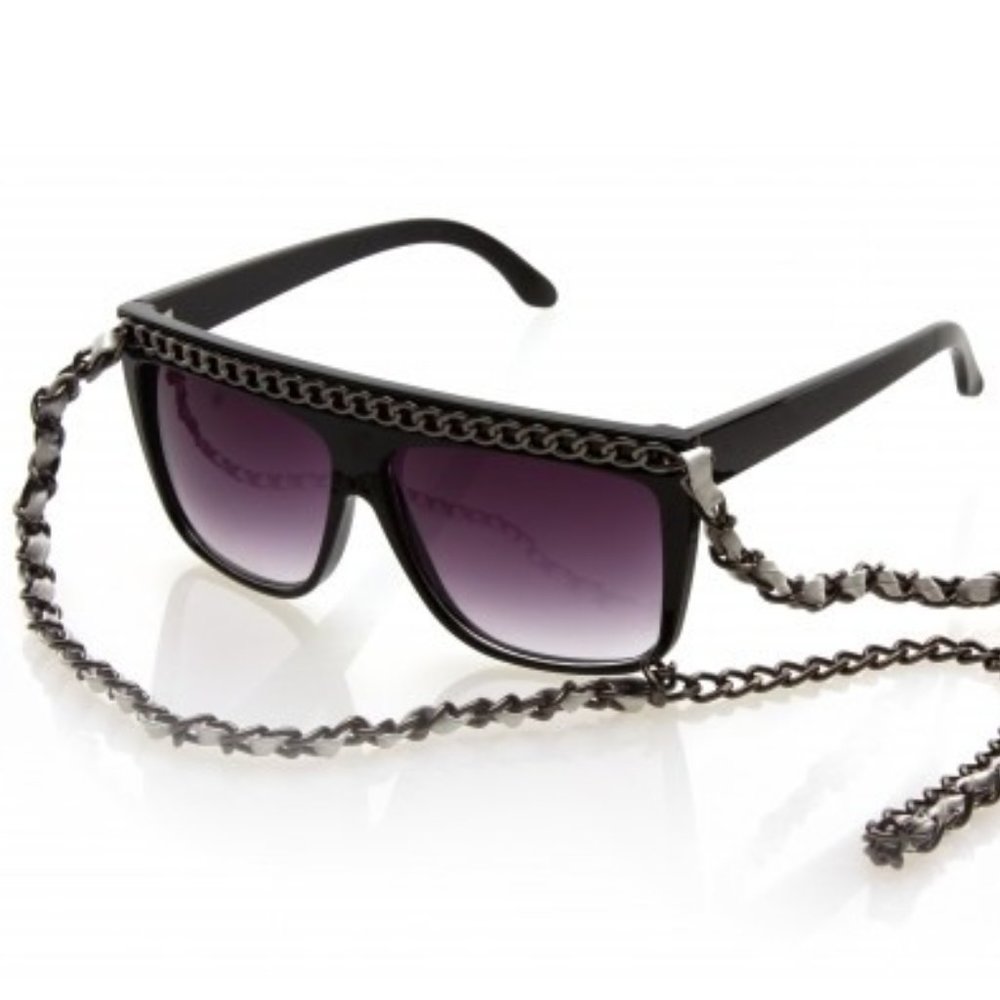 NEW Snooki by Nicole Polizzi KLASSY Long Chain Sunglasses 120-SNP-01Jersey Shore